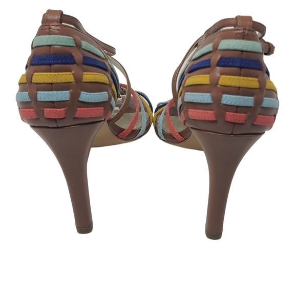 Anne Klein | Women's Multicolored Leather Strap Akileane High Heel (Size 11M) - Picture 10 of 12